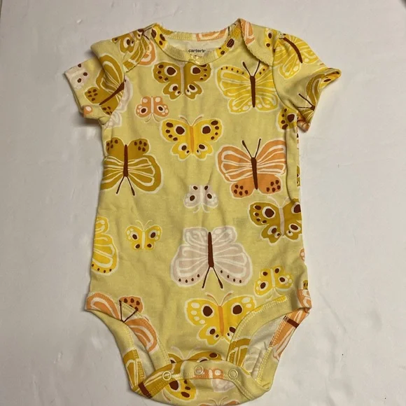 NEW Carters Baby Girl 4-Piece Denim Dress Set(Butterfly,Chambray, 9-12M Jumper - Picture 10 of 12